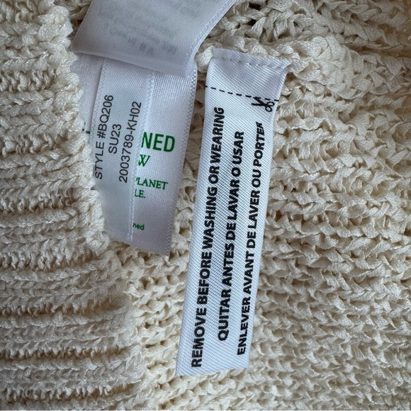 J.CREW High-Neck Textured Pointelle Sweater Tank Top | Cream Sleeveless Knit XS - Picture 7 of 8